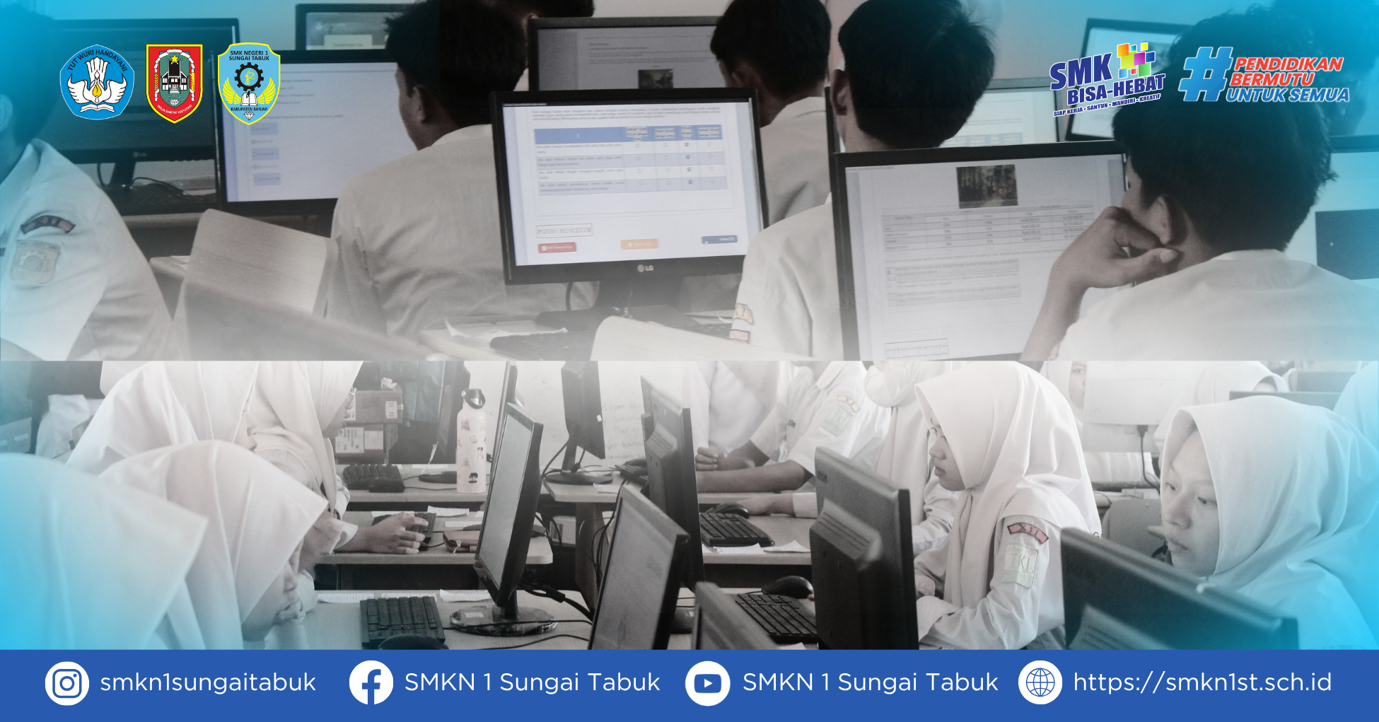 SMK Negeri 1 Sungai Tabuk Gelar Gladi Bersih Tes Kemampuan Akademik Bagi Siswa Kelas XII