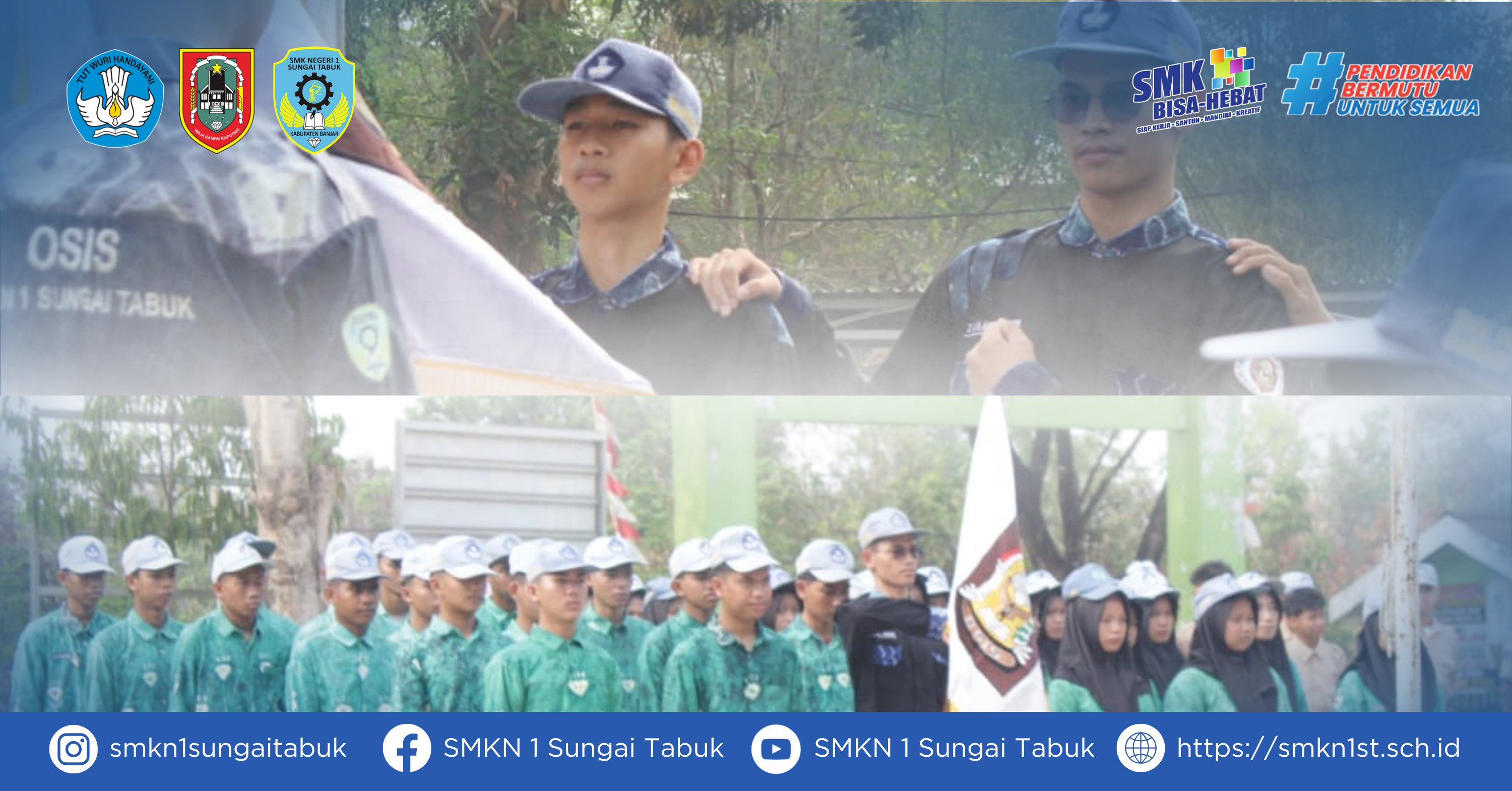 Kepala SMK Negeri 1 Sungai Tabuk Lantik Pengurus OSIS Periode 2026/2027