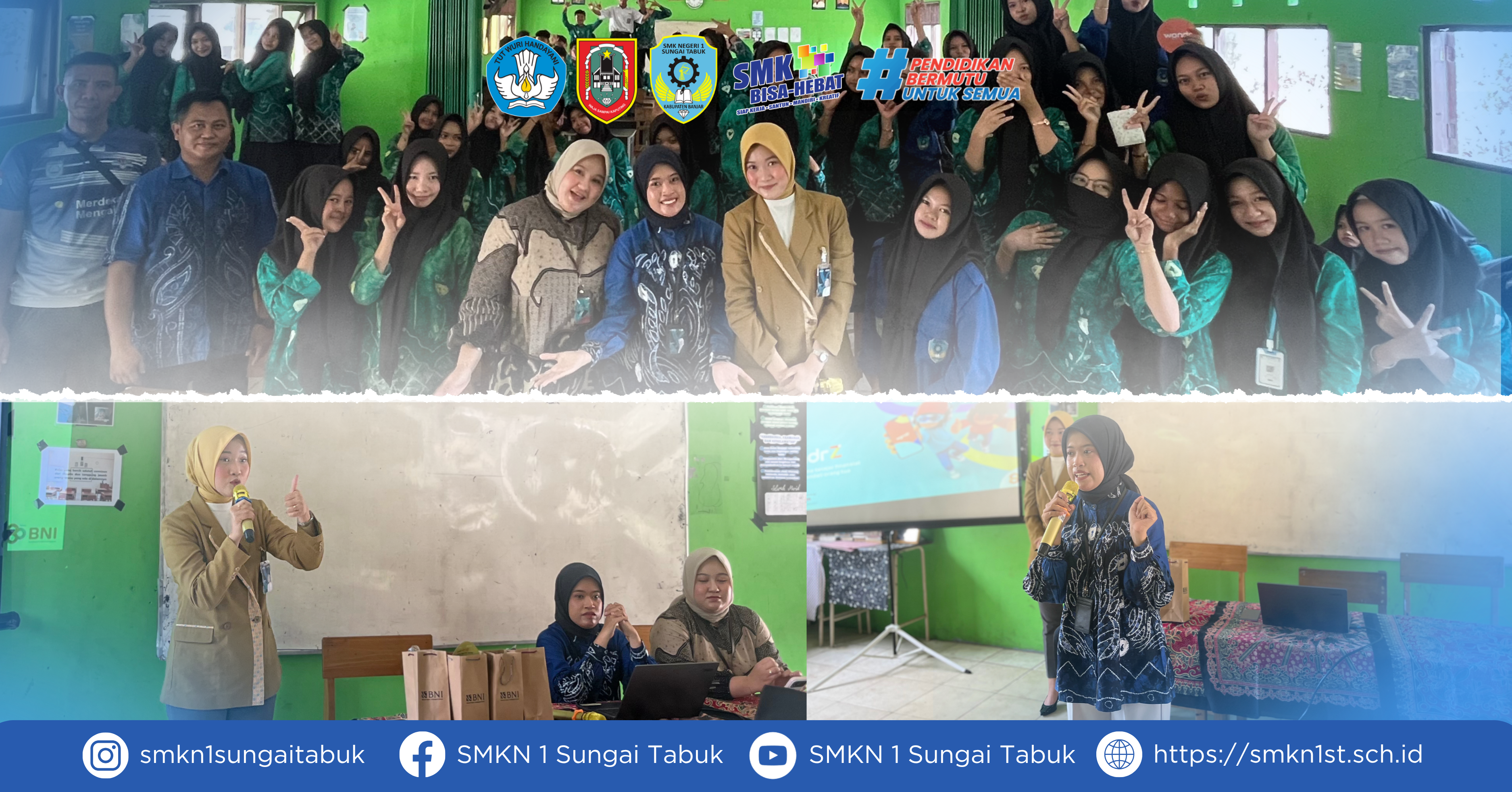 BNI Sosialisasikan Aplikasi WondrZ by BNI kepada Siswa SMK Negeri 1 Sungai Tabuk